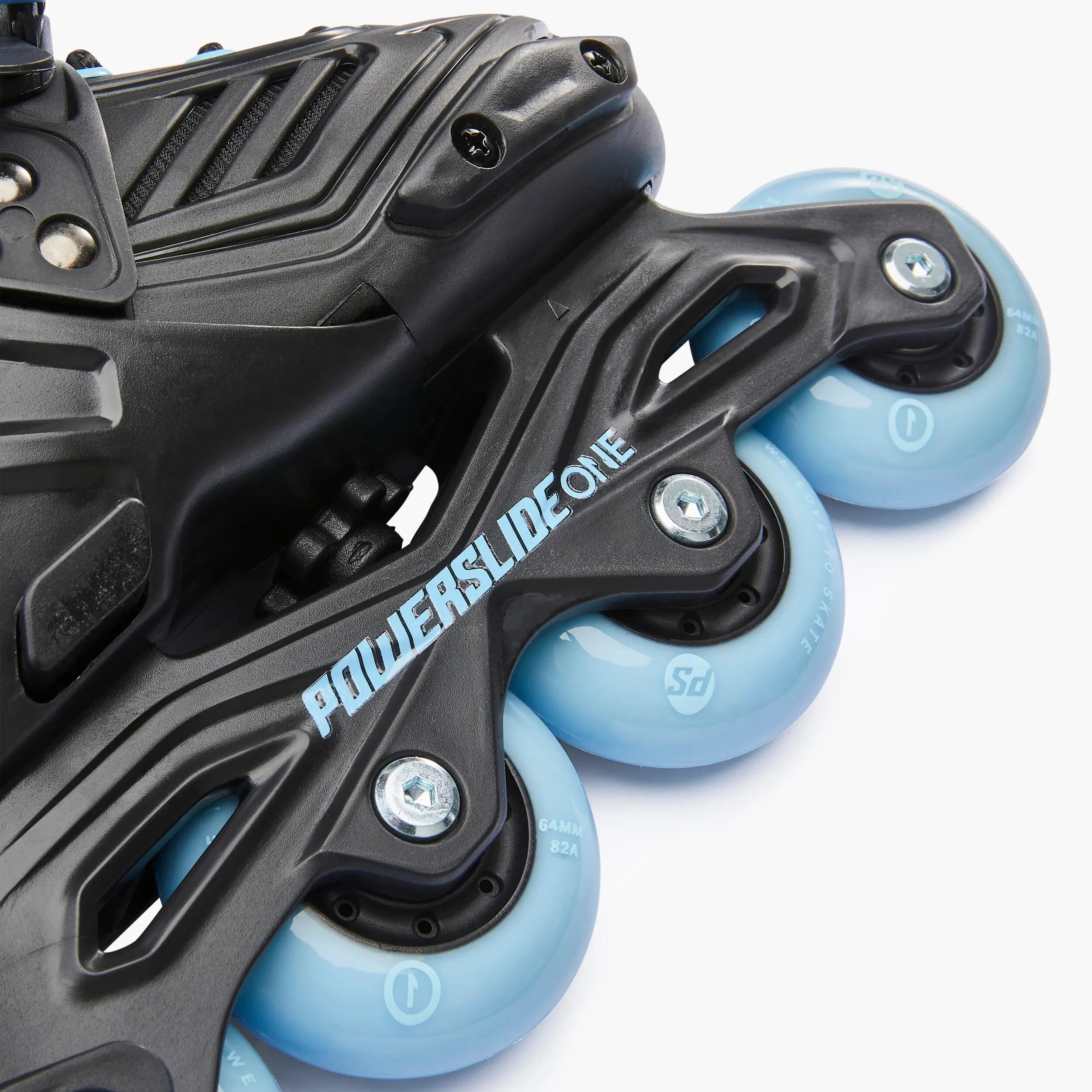 Kids' Inline Skates Khaan Junior Ltd - Black/Blue 9/10