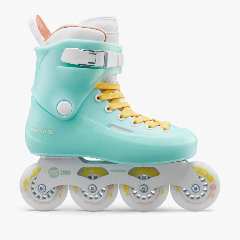 Inline Skates Inliner Powerslide Freeride Zoom Baby Blue 80 Herren/Damen 