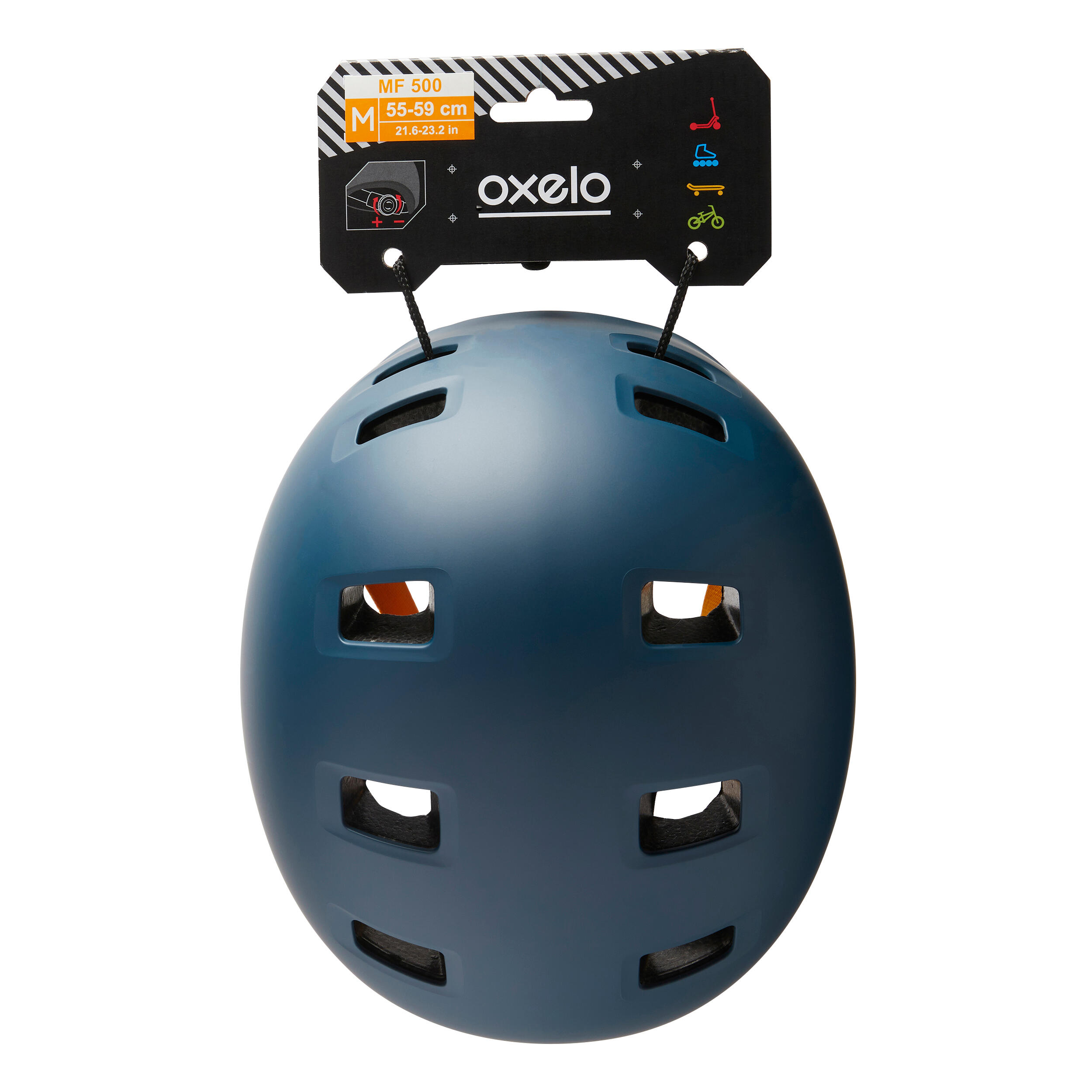 Skating Skateboarding Scootering Helmet MF500 - Racing Blue 2/10