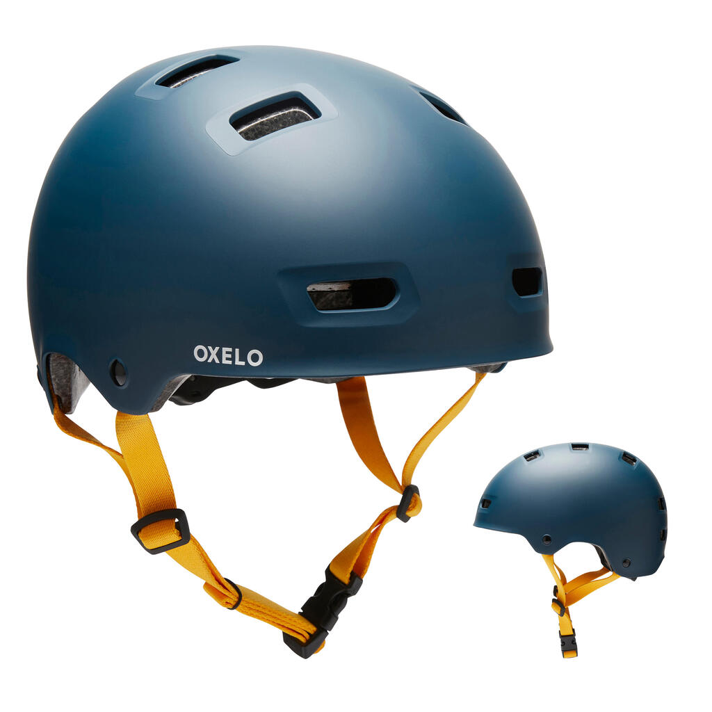 Skating skateboarding scootering helmet mf500 - racing blue