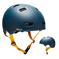 Шлем для катания на роликах, скейтборде, самокате синий MF500 racing