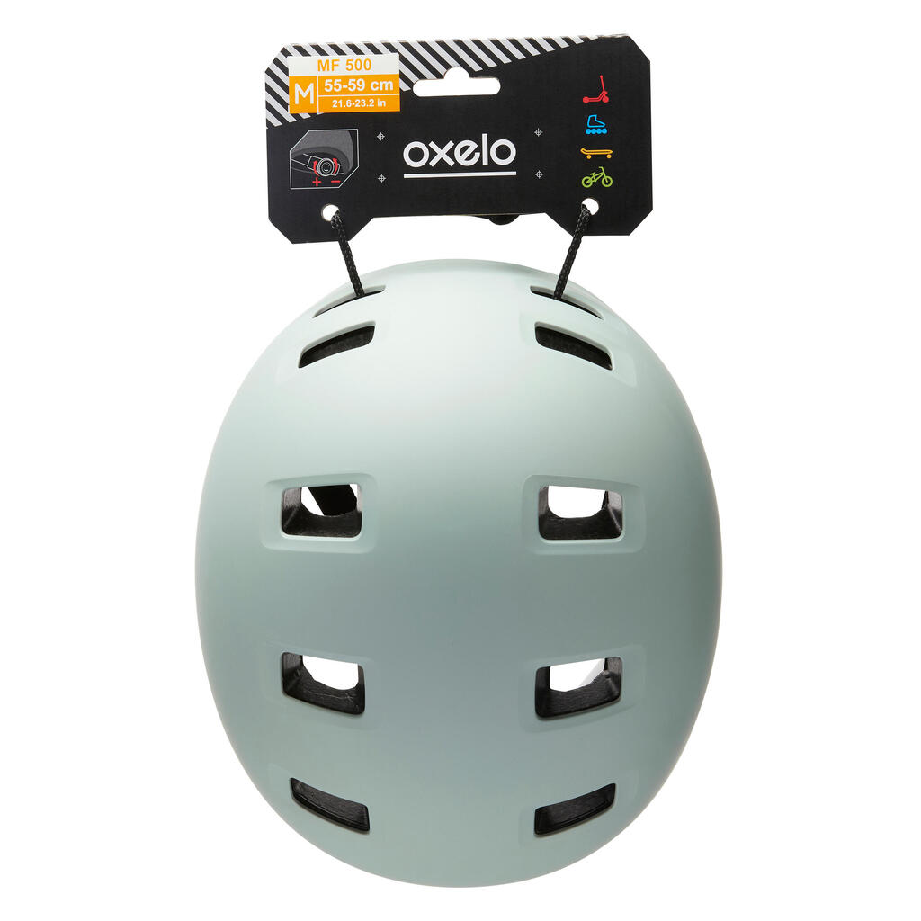 Skateboarding Helmet Grey - MF500