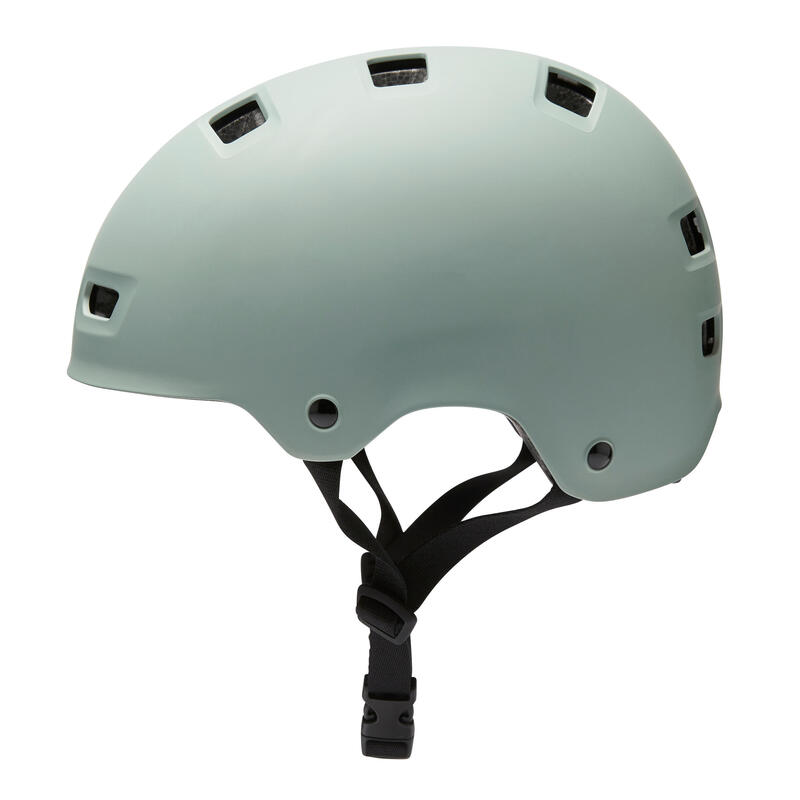 Helm voor inlineskaten skateboarden steppen MF500 licht kaki