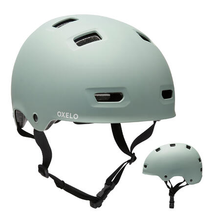 Adjustable Inline Skating, Skateboarding, Scootering Helmet - MF 500 Light Green