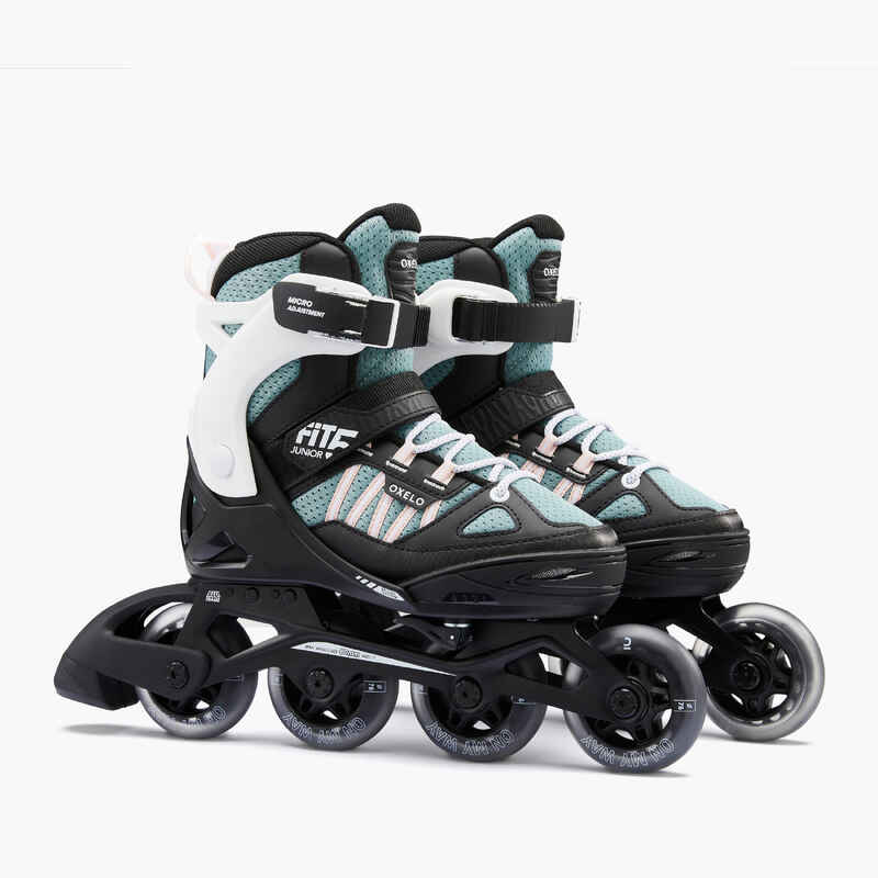 Patines en Línea para Niños Oxelo Patines de Fitness Fit 5 Caqui