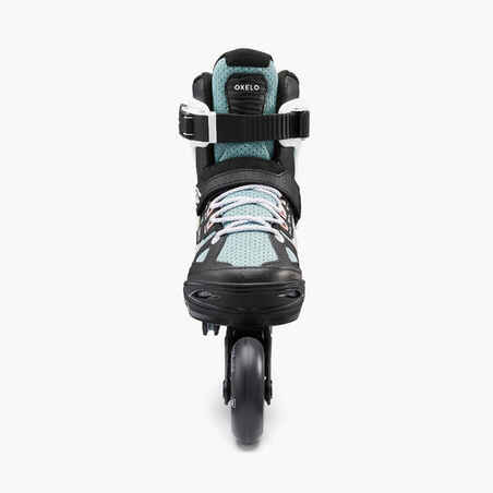 Patines Línea Niños Oxelo Roller Fitness Fit 5 Caqui