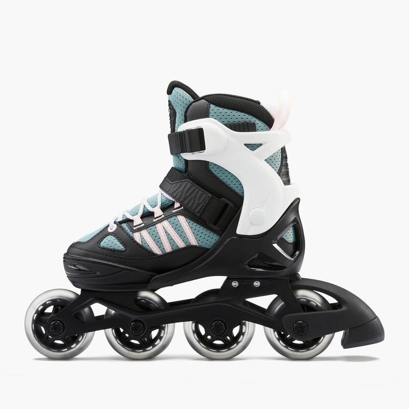 Patines Línea Niños Oxelo Roller Fitness Fit 5 Caqui