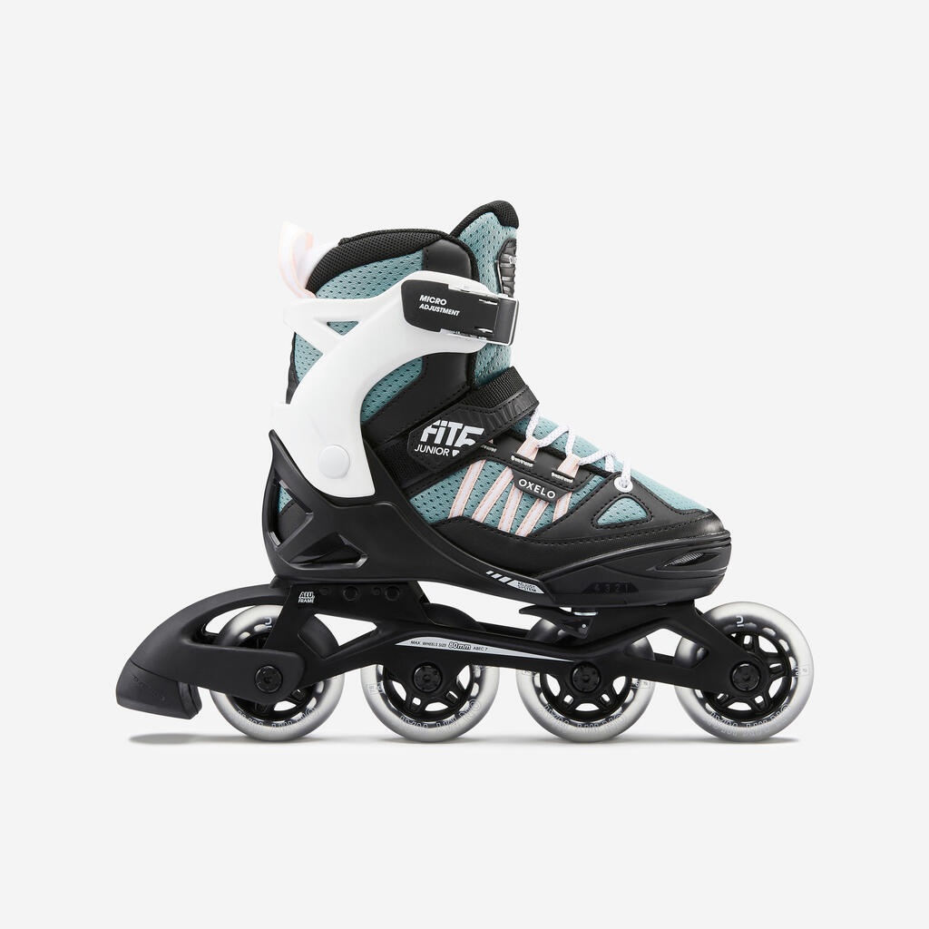 Roller fitness enfant FIT 5 JR BLEU BLANC