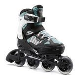 Kids Skating Shoes Inline Fit 5 Green White