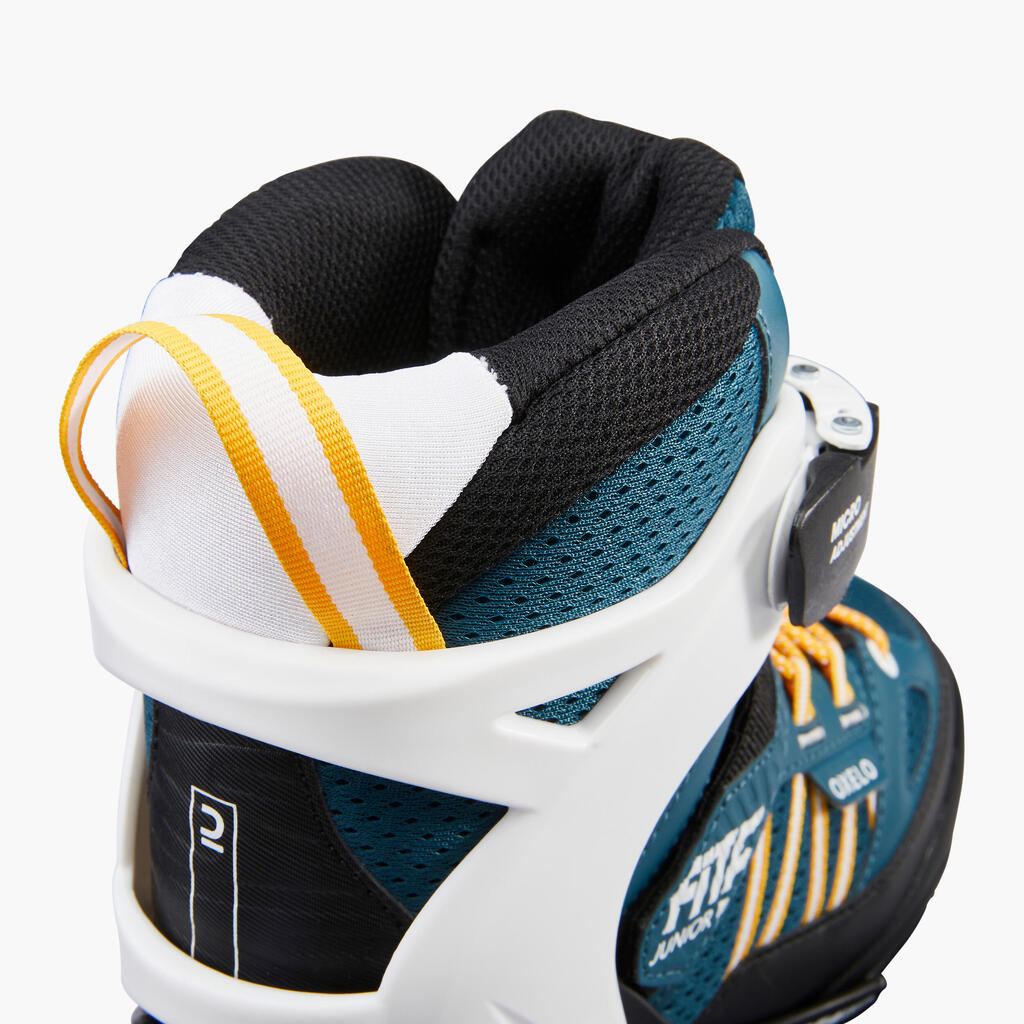Roller fitness enfant FIT 5 JR BLEU BLANC
