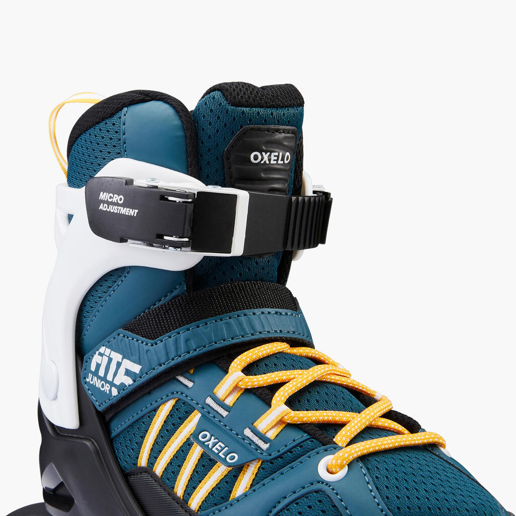 Roller fitness enfant FIT 5 JR BLEU BLANC