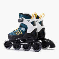 حذاء تزلج بعجلات مصفوفة Fit 5 Jr للأطفال - أزرق