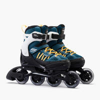 Roller fitness enfant FIT 5 Jr racing bleu