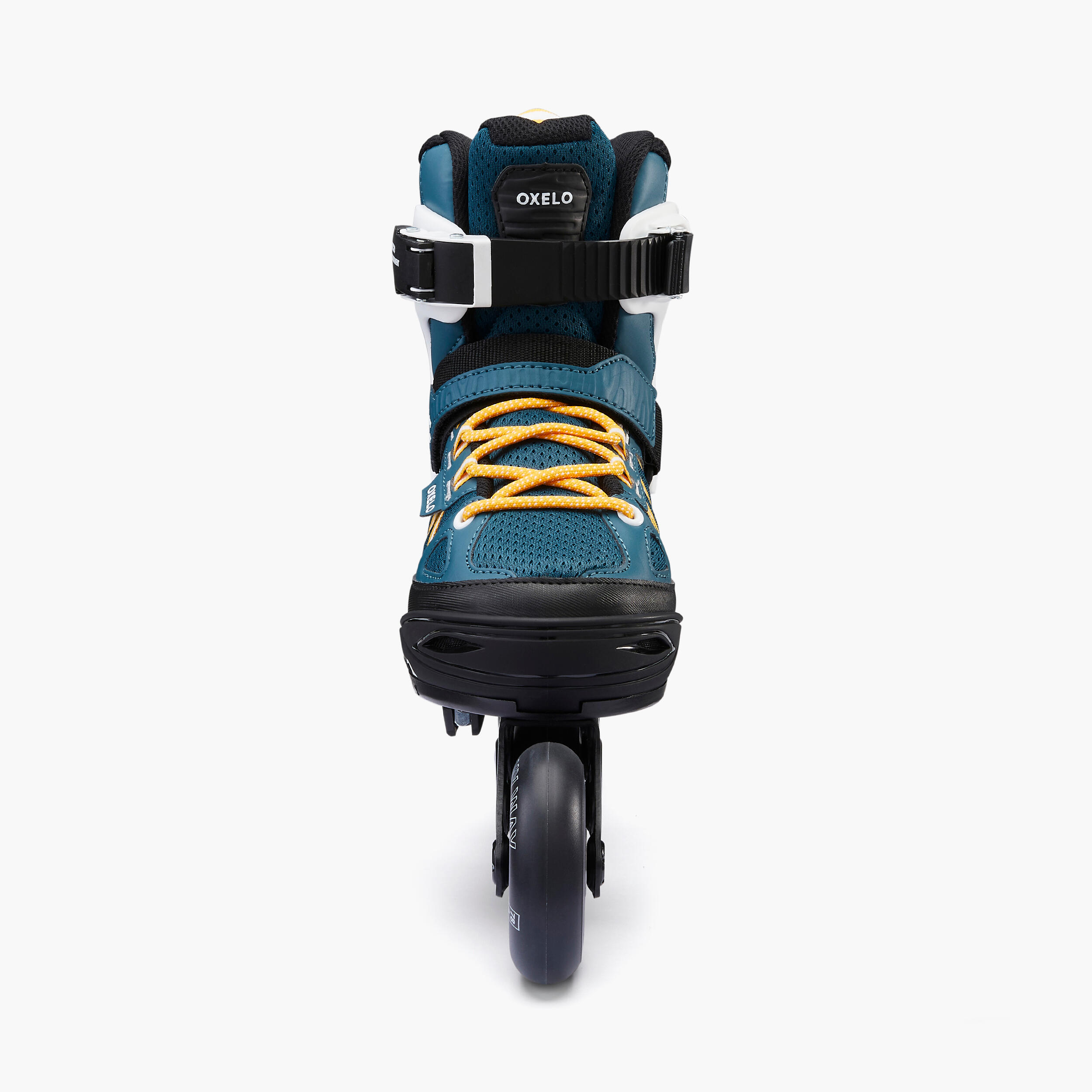 Kids' Adjustable Inline Skates - Fit 5 - Dark petrol blue, Sunflower -  Oxelo - Decathlon