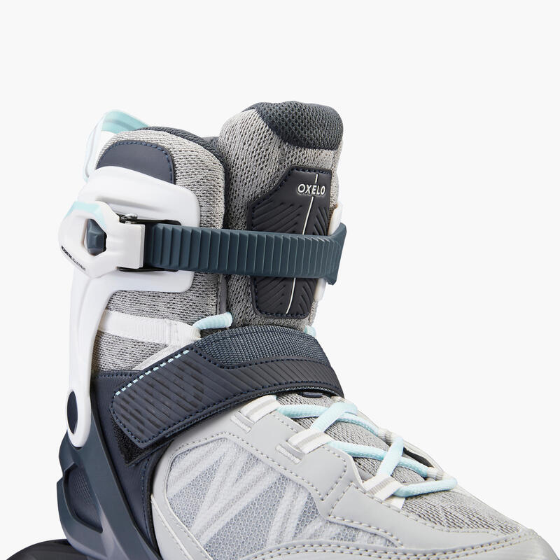 Patines Línea Oxelo Roller Fitness FIT500 Gris