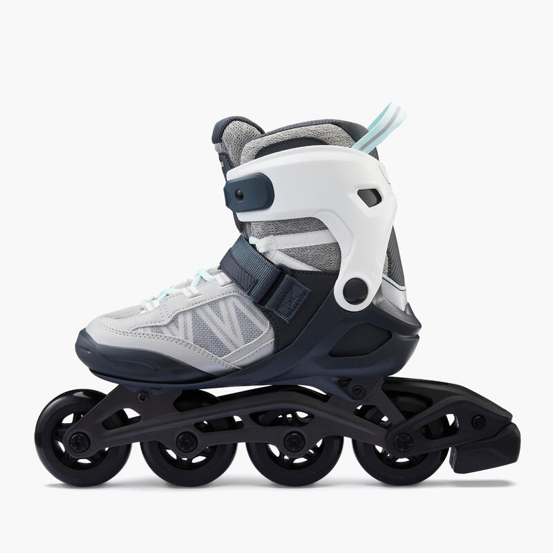 Fitness skates voor volwassenen FIT500 wit grijs