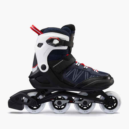 Inlineskates Inliner Fitness FIT500 Erwachsene blau/rot