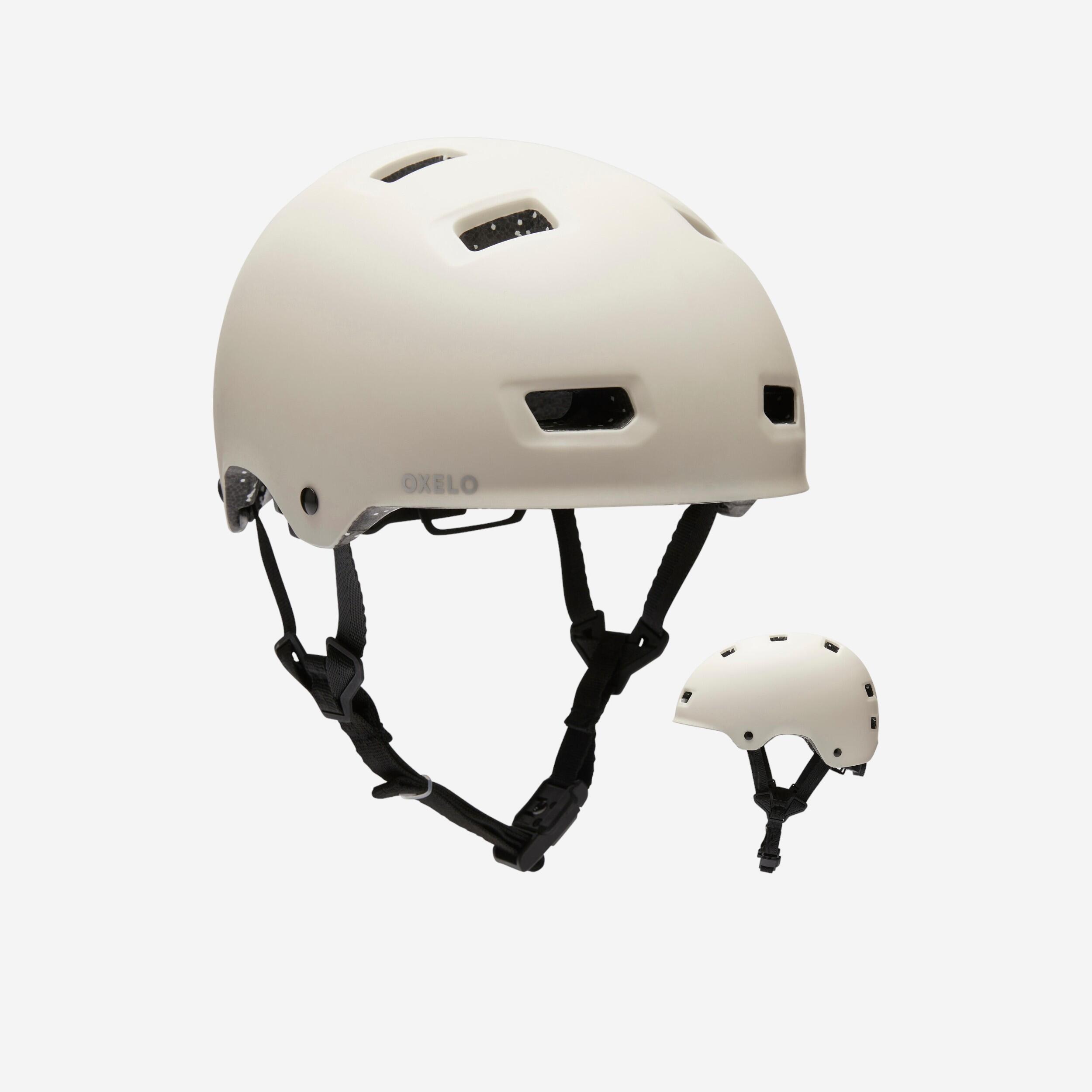 MF900 Beige ultra light skateboard scooter roller helmet