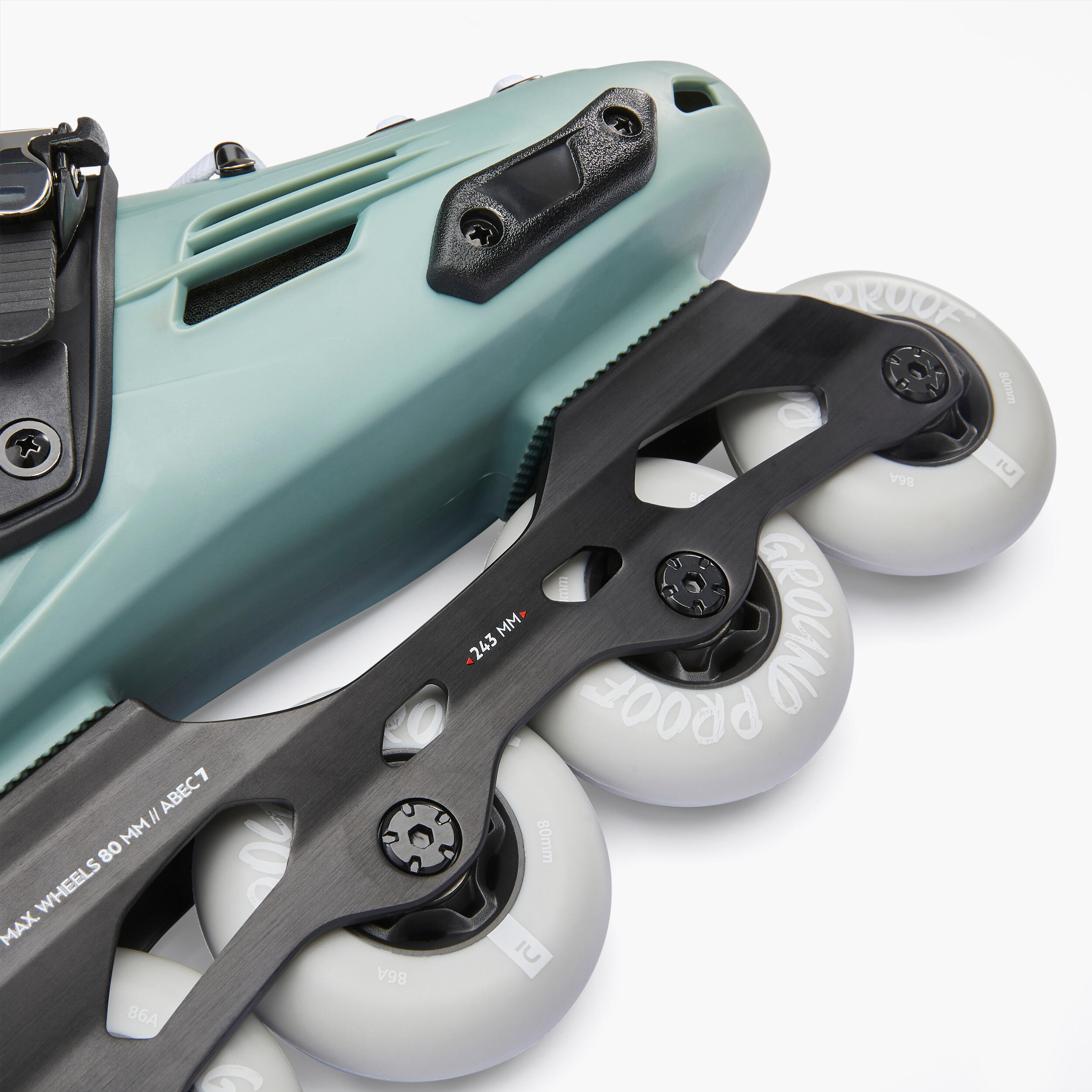 Freeride skates voor volwassenen MF500 Light Khaki 8/15