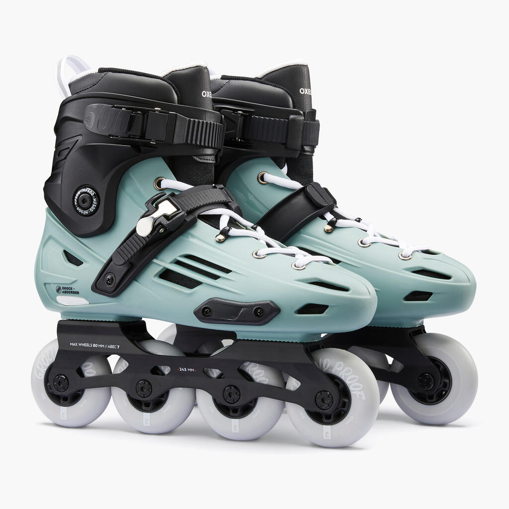 Suaugusiųjų riedučiai „Freeride Hardboot MF500“, pilki