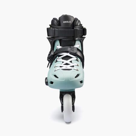 Adult Freeride Inline Skates Mf500 Light Khaki Decathlon