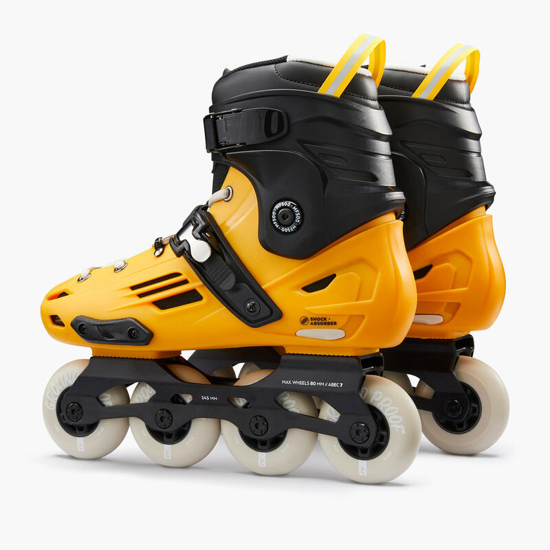 Freeride skates voor volwassenen MF500 geel