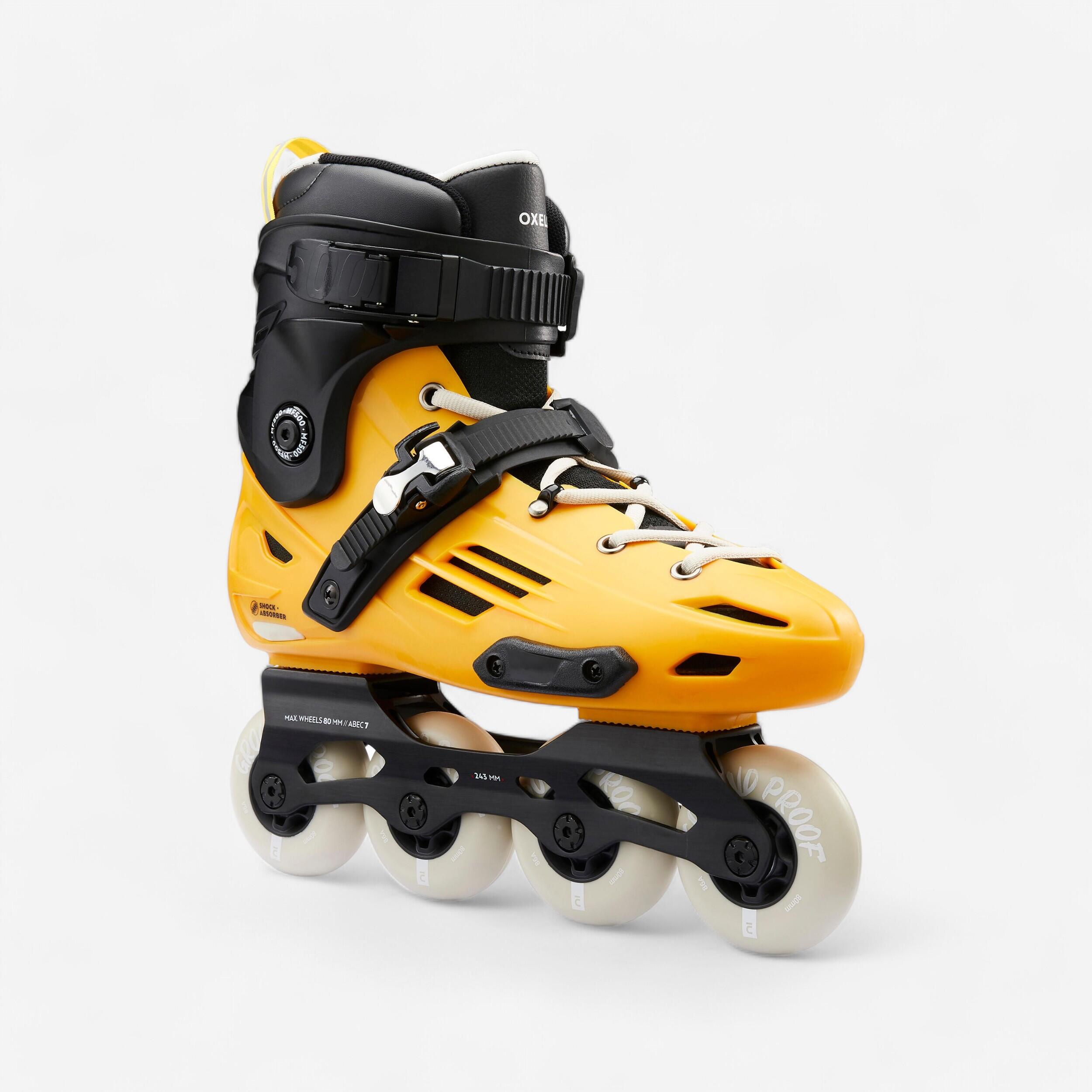Adult Freeride Inline Skates MF500 - Yellow 3/14