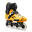 Adult Freeride Inline Skates MF500 - Yellow