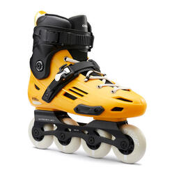 Patines Línea Adulto Oxelo Freeride Hardboot MF500 Amarillo