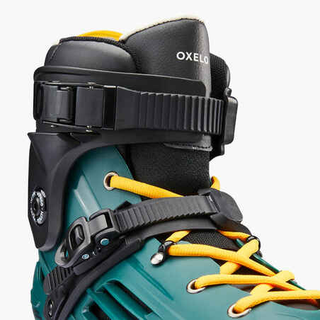 Suaugusiųjų riedučiai „Hardboot Freeskate MF900“, žali