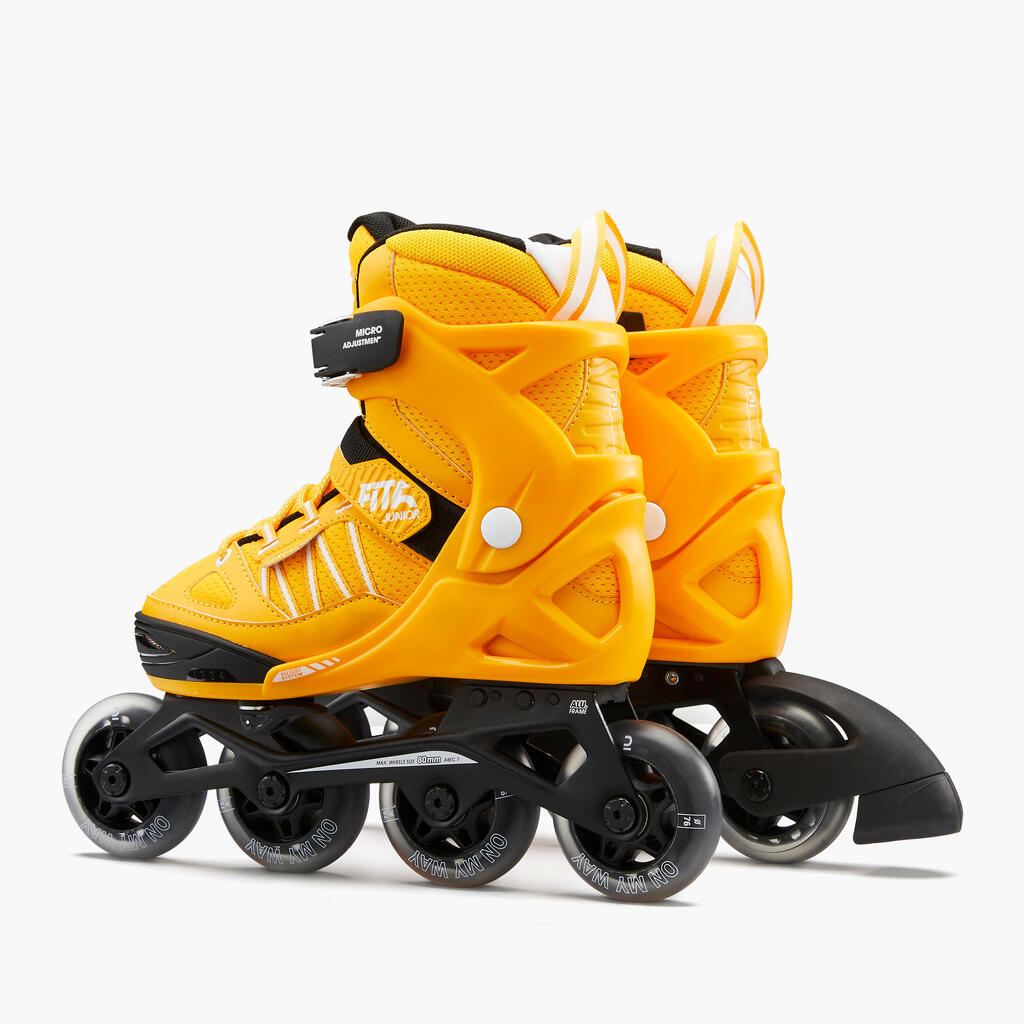 Kids' Inline Fitness Skates Fit 5 Jr - Yellow