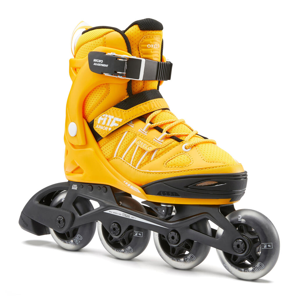 Kids' Inline Fitness Skates Fit 5 Jr - Yellow