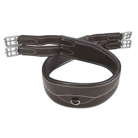 Horse and Pony Riding Leather Girth Romeo - Brown
