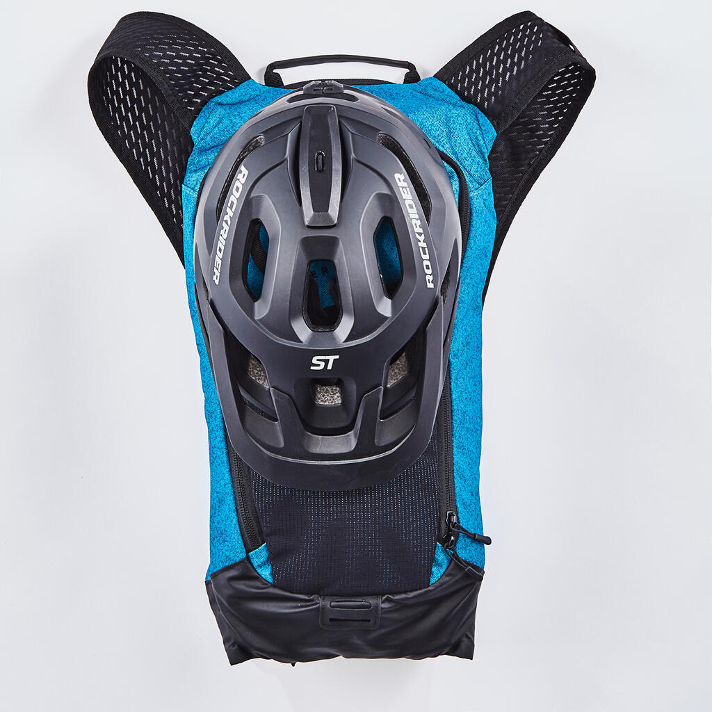 Mountain Bike Hydration Backpack Explore 7L/2L Water - Turquoise Blue