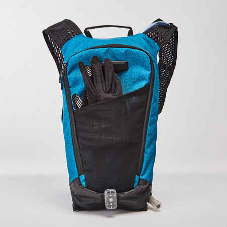 Mountain Bike Hydration Backpack Explore 7L/2L Water - Turquoise Blue