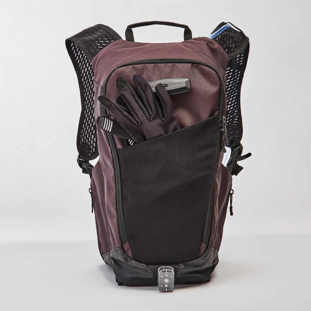 Mountain Bike Hydration Backpack Explore 7L/2L Water - Plum