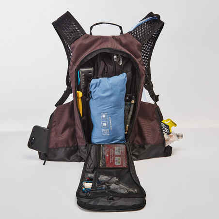 Mountain Bike Hydration Backpack Explore 7L/2L Water - Plum