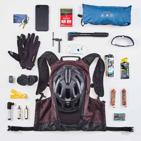 7L/2L Mountain Biking Hydration Backpack Explore - Purple