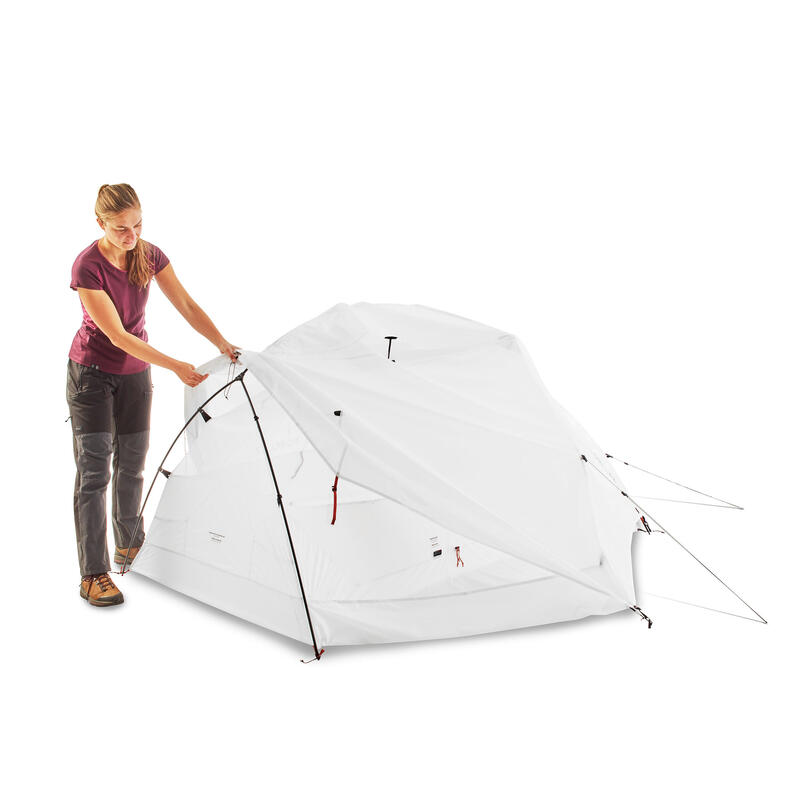 CAMPING TENT FORCLAZ MT 900 2 PERSONS - MINIMAL EDITION / UNDYED