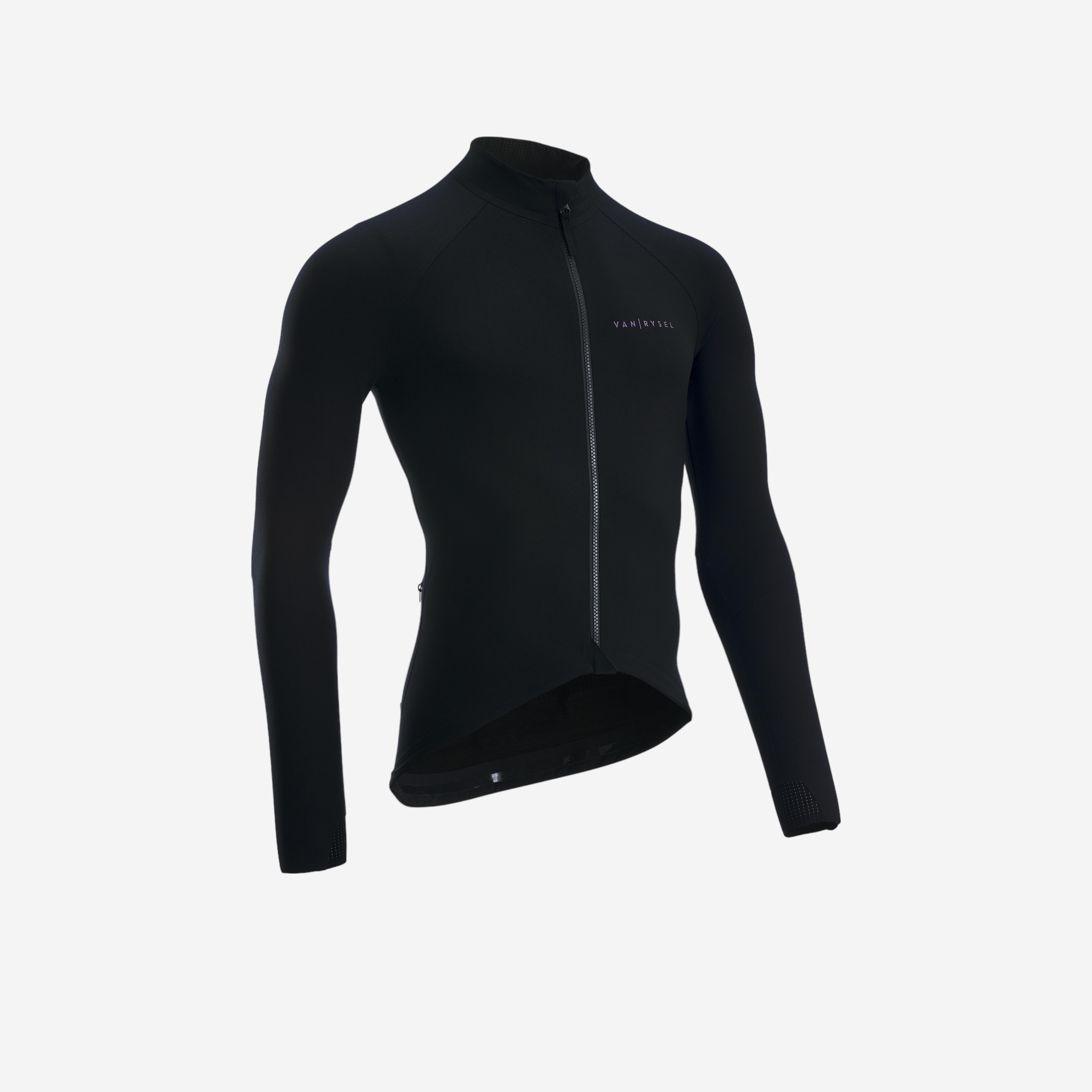 Decathlon UK Van Rysel Road Cycling Pro Jacket Racer Lumière Noire