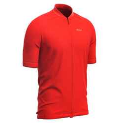 Jersey ciclismo RC100	hombre Triban -  rojo