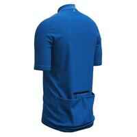 Maillot Ciclismo Carretera RC100 Hombre Azul Manga Corta Verano