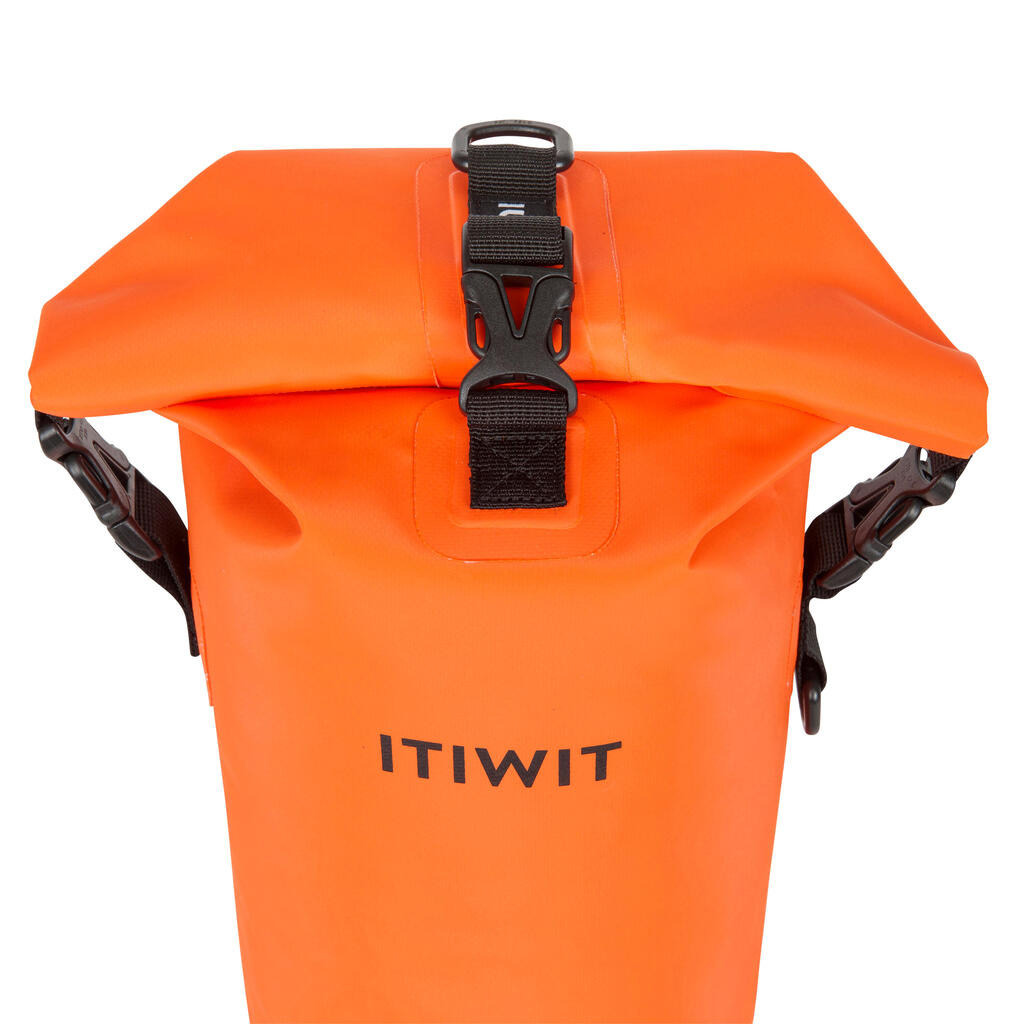 Bolsa impermeable estanca petate naranja de 10 L