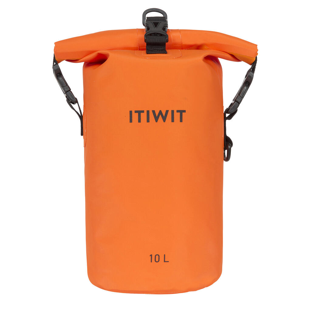 Bolsa impermeable estanca petate naranja de 10 L