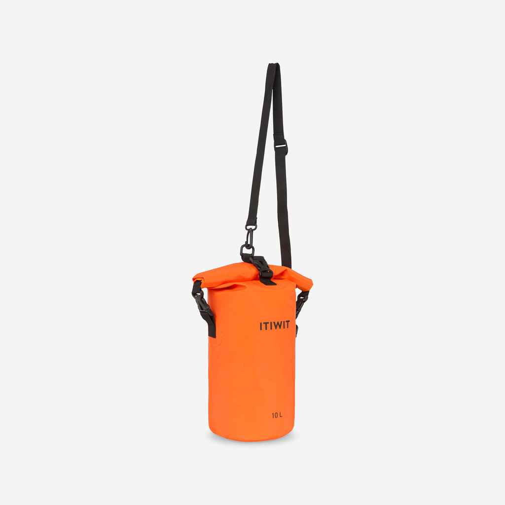 Bolsa impermeable estanca petate naranja de 10 L