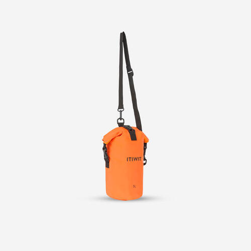Sac étanche kayak, paddle, canoe polochon 5L orange