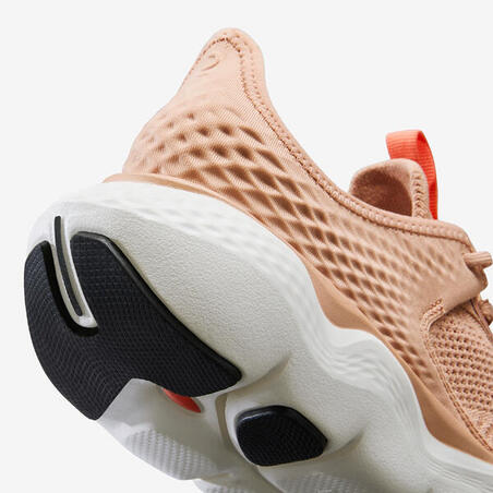 Кроссовки для бега женские бежевые JOGFLOW 500K