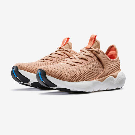 Кроссовки для бега женские бежевые JOGFLOW 500K