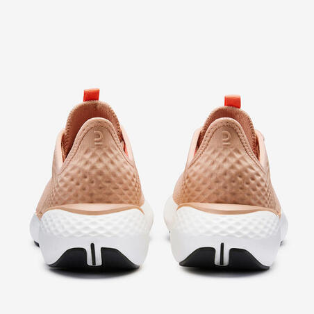 Кроссовки для бега женские бежевые JOGFLOW 500K