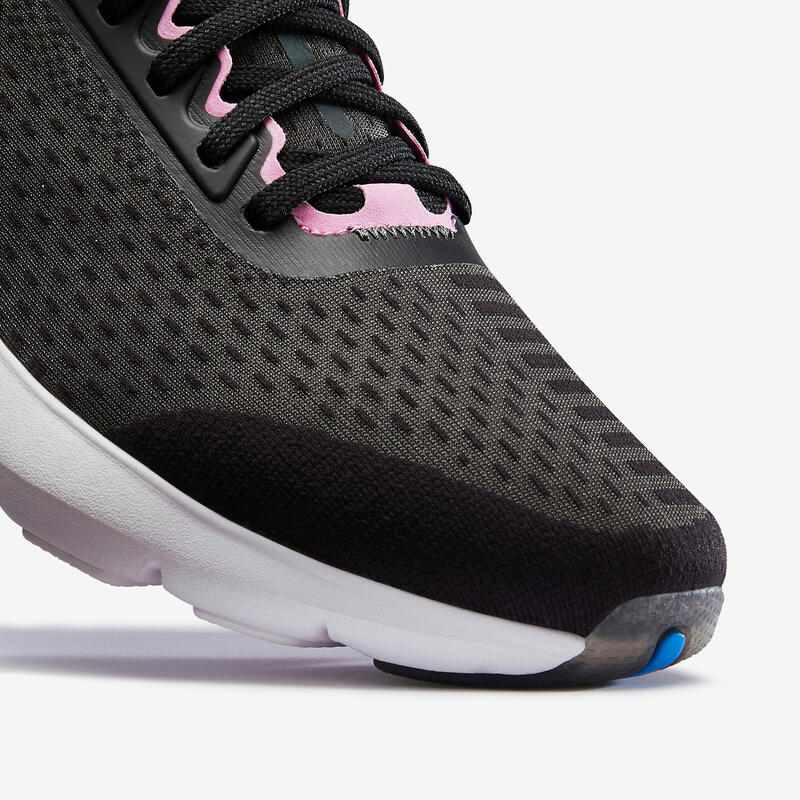 JOGFLOW 500.1 Women's Running Shoes - Dark Grey and Pink.
